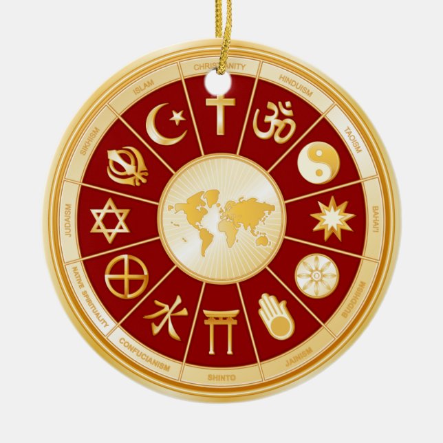 world of Faith Ceramic Tree Decoration (Front)