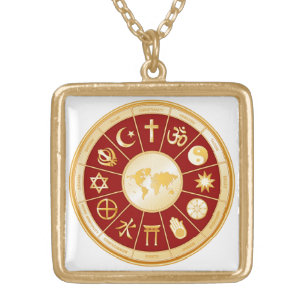World of Faith Gold Plated Necklace