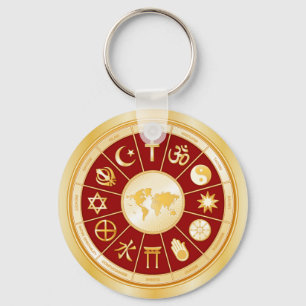 world of Faith Key Ring
