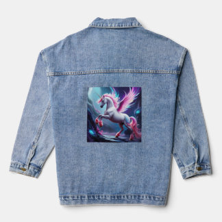 World of Fantasy Creatures: Unicorns Galore  Denim Jacket