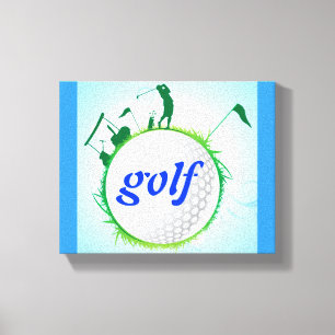 World of golf. canvas print