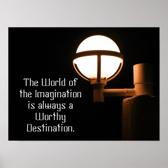 World Of Imagination - Quote - Art print (Front)