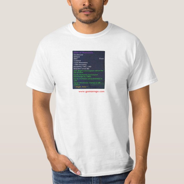World of ManxCraft T-Shirt (Front)