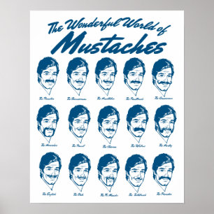 World of Moustaches Poster