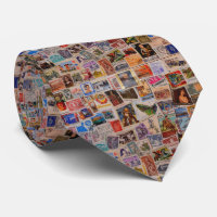 World of stamps - Men's Tie