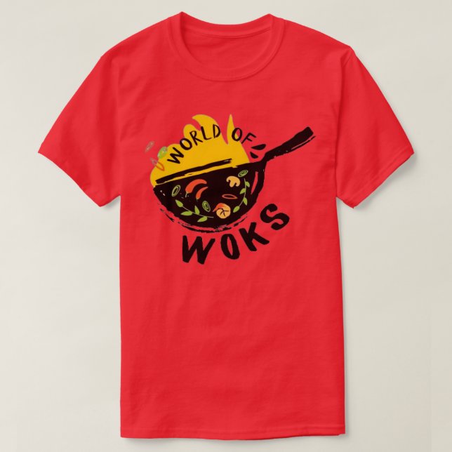 World Of Woks Merch Design T-Shirt (Design Front)