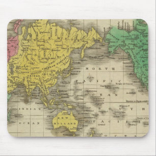 World On Mercator's Projection Mouse Mat