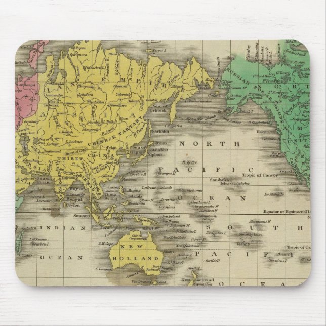 World On Mercator's Projection Mouse Mat (Front)