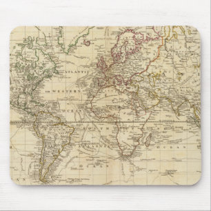 World on Mercator's projection Mouse Mat