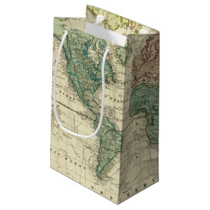 World on Mercators Projection Small Gift Bag