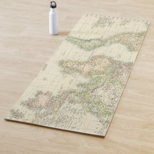 World On Mercator's Projection Yoga Mat