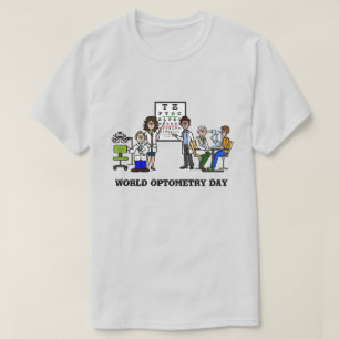 World Optometry Day T-Shirt With Fun Eye Doctors