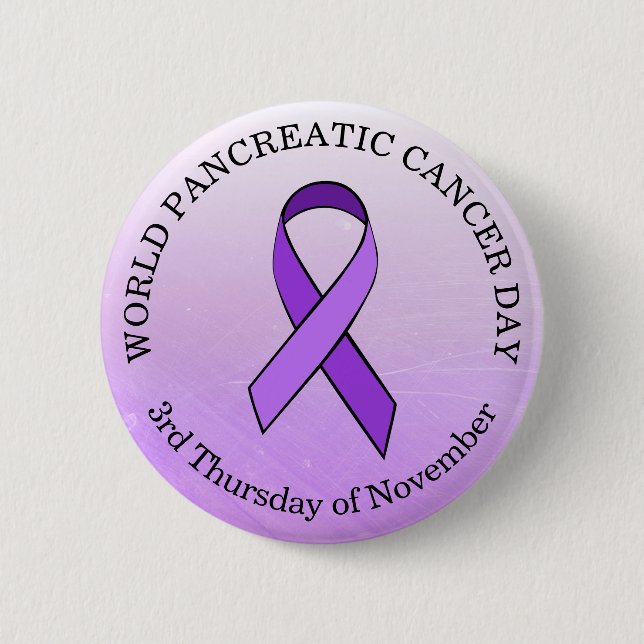 World Pancreatic Cancer Day November 6 Cm Round Badge (Front)