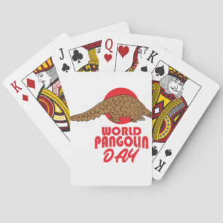 World Pangolin Day - Appreciation Day Playing Cards