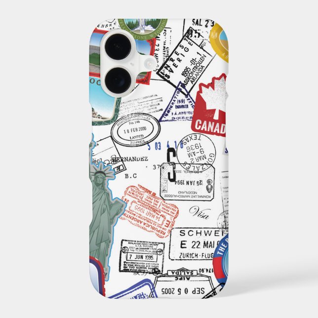 World Passport Pattern (Back)