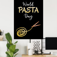 World Pasta Day Sign Poster