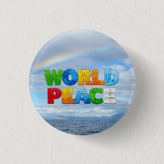 World Peace 3 Cm Round Badge