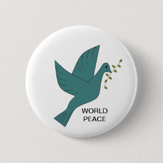 WORLD PEACE 6 CM ROUND BADGE