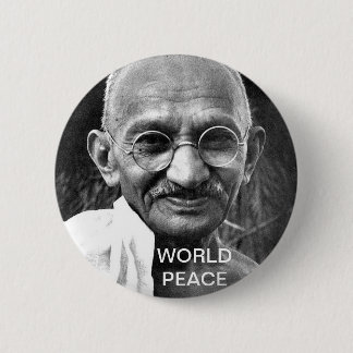 WORLD PEACE 6 CM ROUND BADGE
