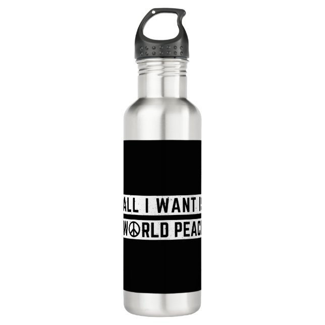 World Peace 710 Ml Water Bottle (Front)