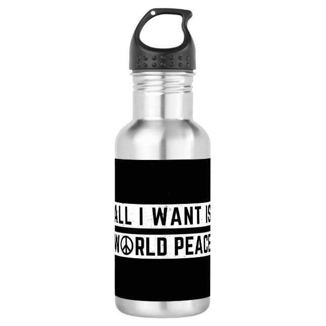 World Peace 710 Ml Water Bottle (Front)