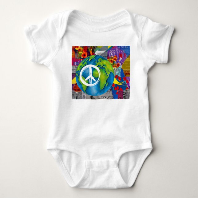 World Peace Baby Bodysuit (Front)