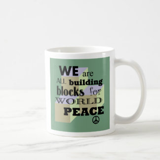 World Peace Building Blocks Coffee Mug