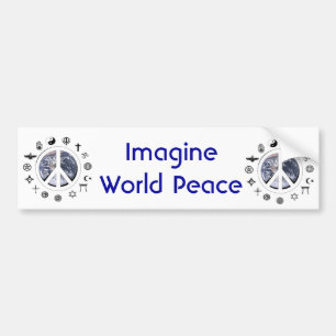 World Peace Bumper Sticker