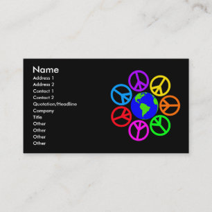 WORLD PEACE BUSINESS CARDS