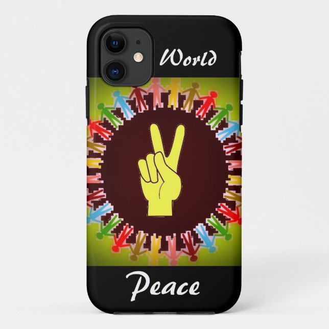 WORLD PEACE Case-Mate iPhone CASE (Back)