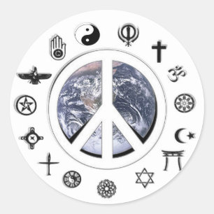 World Peace Classic Round Sticker