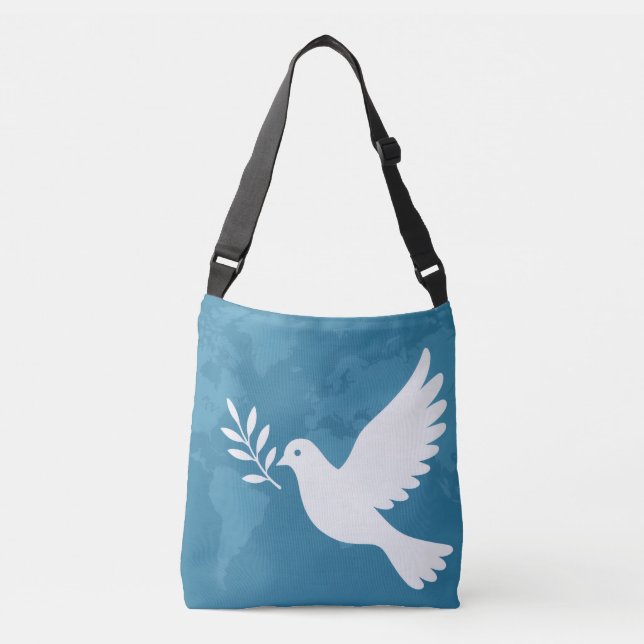 world peace  crossbody bag (Front)