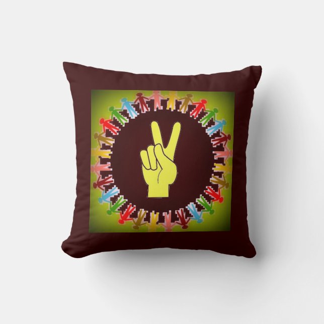 WORLD PEACE CUSHION (Front)
