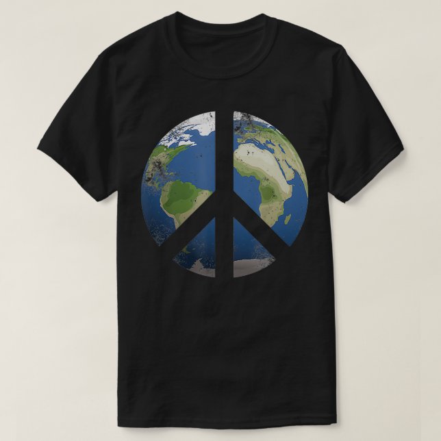 World Peace Earth Day Awareness Celebration Peace  T-Shirt (Design Front)