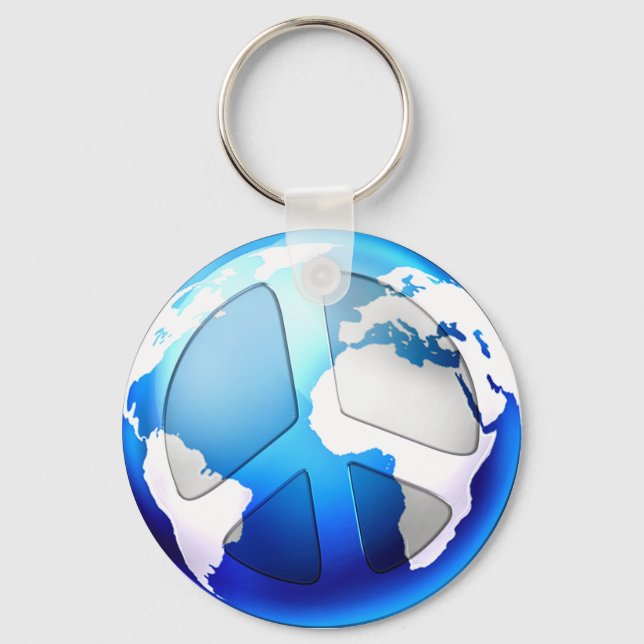 WORLD PEACE GLOBE KEY RING (Front)