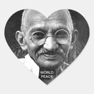 WORLD PEACE HEART STICKER