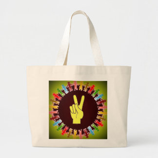 WORLD PEACE LARGE TOTE BAG