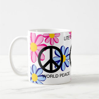 WORLD PEACE LITE THE RAINBOW ! COFFEE MUG