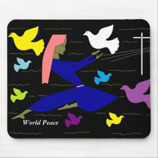 world peace mouse mat