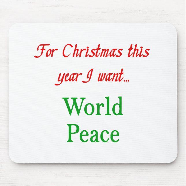 world peace mouse mat (Front)