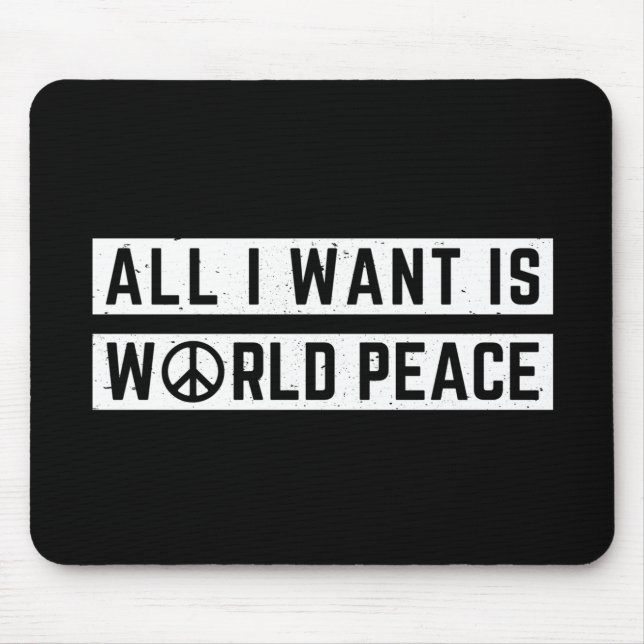 World Peace Mouse Mat (Front)