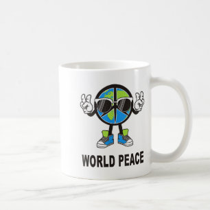 World Peace On Earth Shirt Global Love Peace Sign Coffee Mug