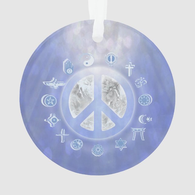 World Peace Ornament (Back)
