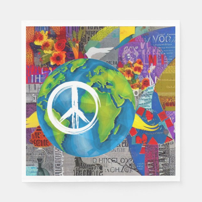 World Peace Paper Napkins (Front)