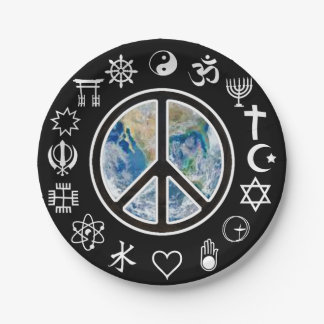 World Peace - Peace on Earth Paper Plate