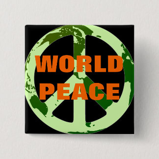 WORLD PEACE PINBACK BUTTON