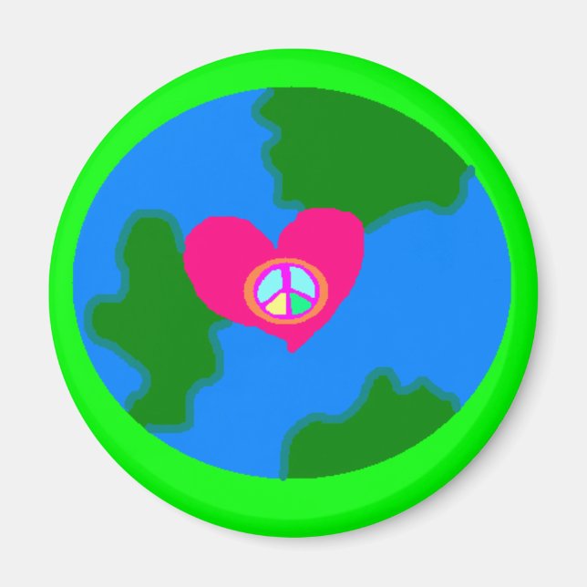 World Peace Pistachio Magnet (Front)