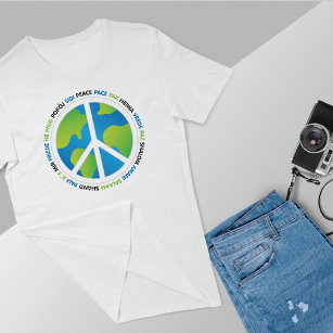 World Peace Sign Inspirational  T-Shirt