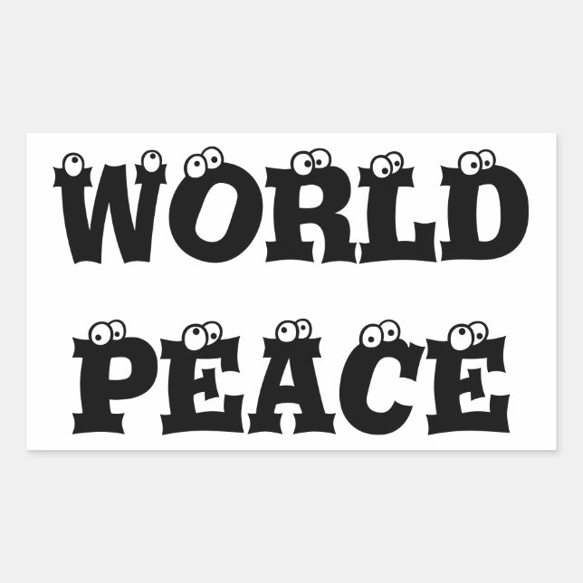 WORLD PEACE Sticker (Front)