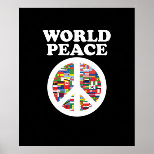 World Peace Support Earth Peace Day Lover Graphic Poster